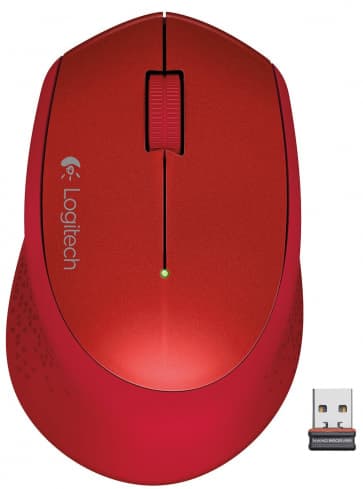Logitech M280 - Wireless Optical Mouse - Red