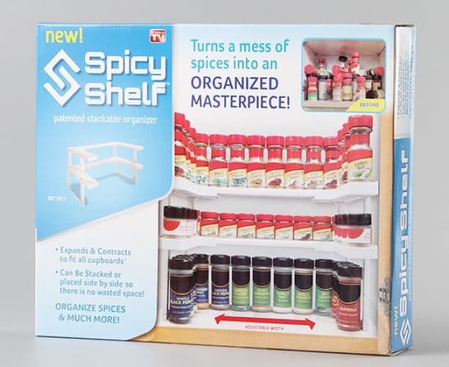 Spicy Shelf Patented Spice Rack and Stackable Organizer Tech Import World
